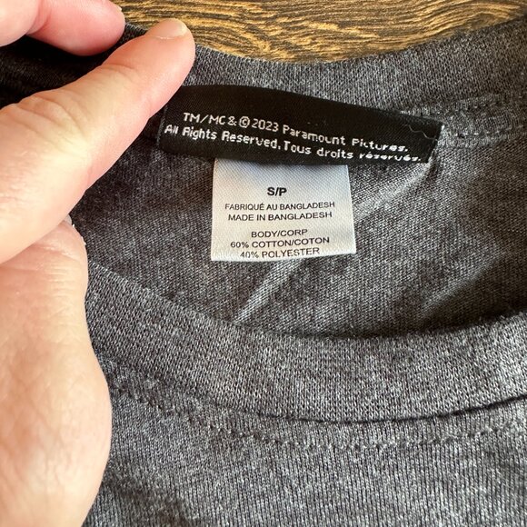 BNWT Gray Top Gun T-Shirt - Size S - Picture 2 of 4